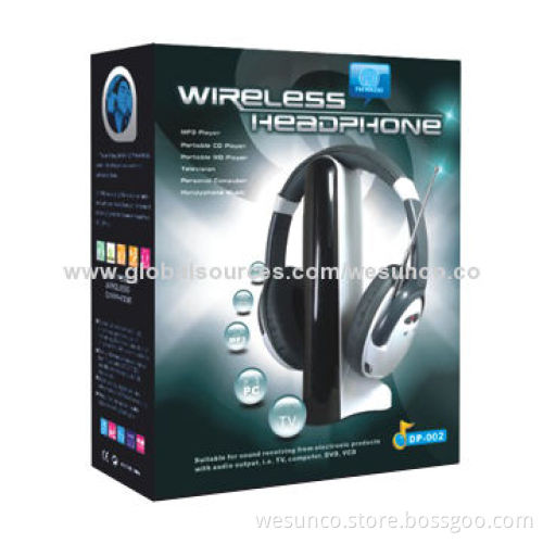 FM wireless headphone with LED lights